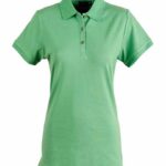 Womens Poly Cotton Pique Dry Wear Knit Polo Shirt