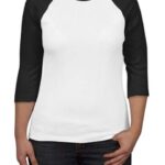 22 21 Canvas Raglan Crew Neck Ladies Juniors T-shirts