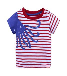 Boys Girls Car Printed Short Sleeve T shirts