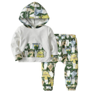 Girl’s and Boy’s Printed Clothing Set