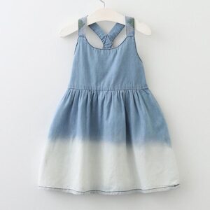 Kids Cat Denim Overall Braces Skirt Clothes