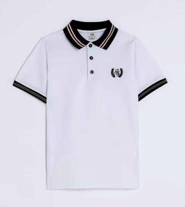 Stripe Trim Polo Shirt