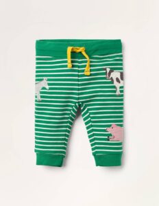 Boys Appliqué Patch Jersey Bottoms