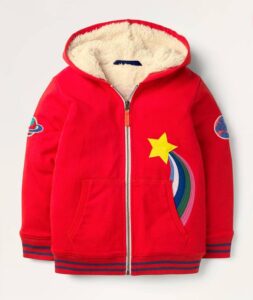 Boys Lined Appliqué Hoodie