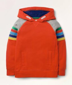 Boys Rainbow Stripe Hoodie