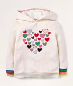 Girl’s Sparkle Appliqué Hoodie