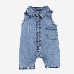 Kid’s Denim Sleeveless Jumpsuit