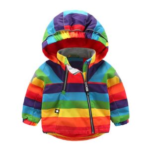 Striped Boys Girls Jacket Children’s Jackets Winter Autumn Baby Windbreaker Oute